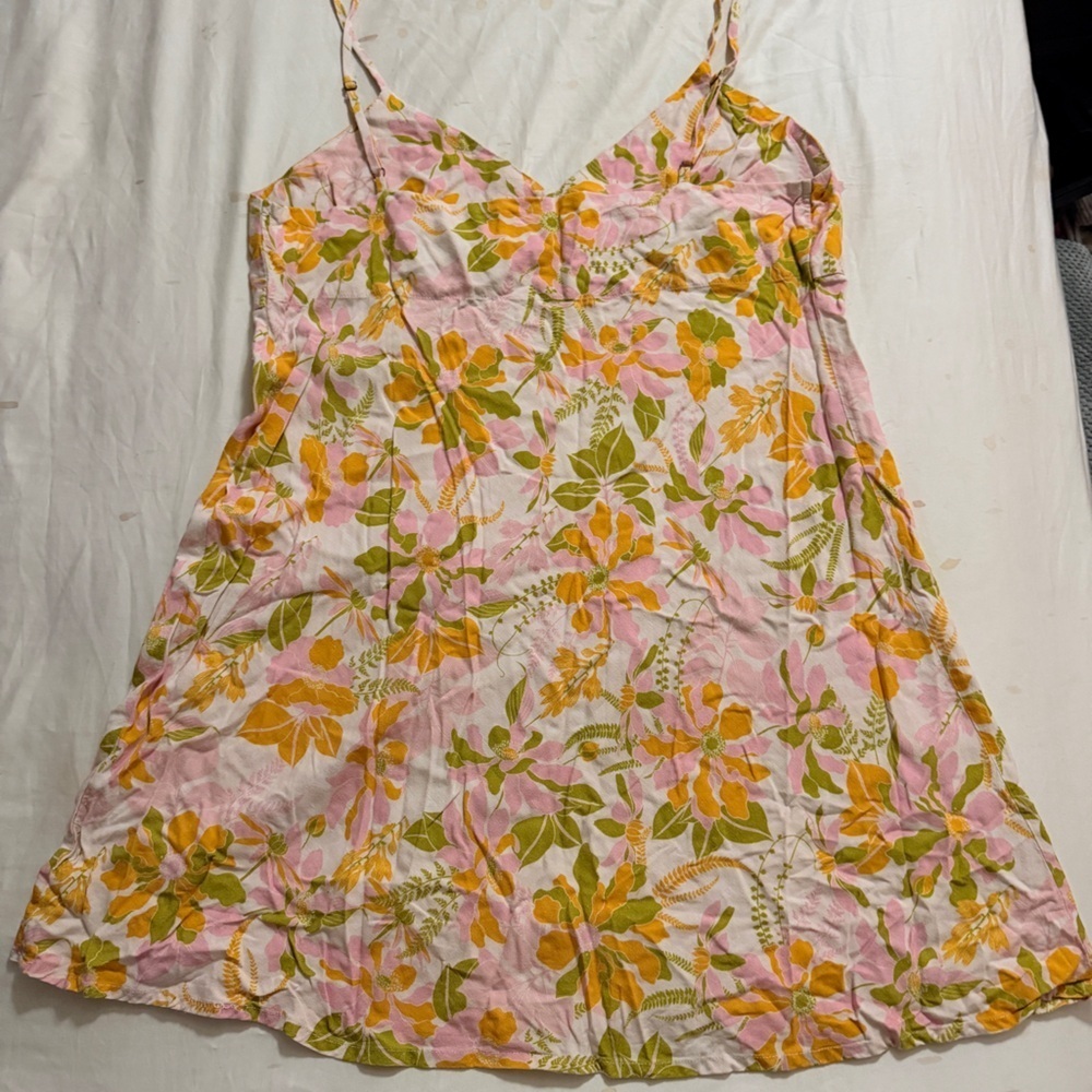 Poolside Paradiso floral dress with adjustable strap XL